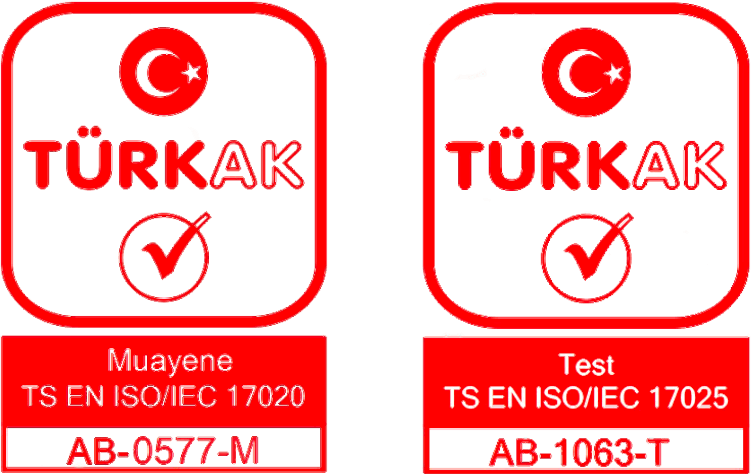 TURKAK 17025 ve 17020 Sertifikası